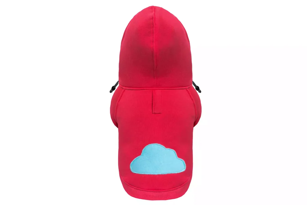 bluza dla psa cloud koralowa