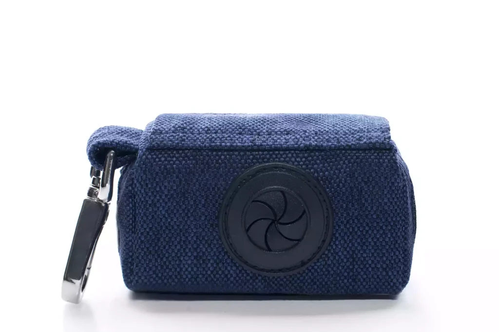 etui na woreczki dla psa mini granatowe