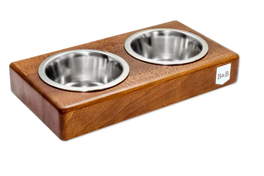 miska dla psa duo brazowa